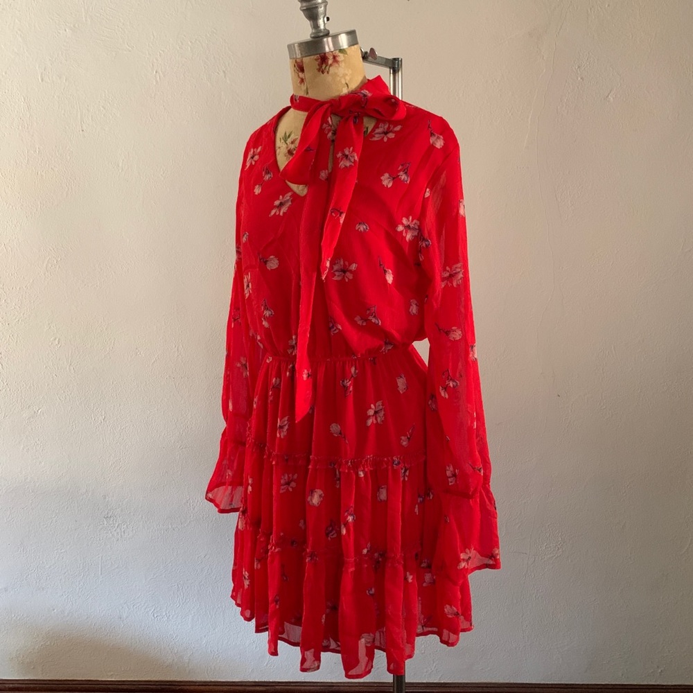 Long sleep layered dress